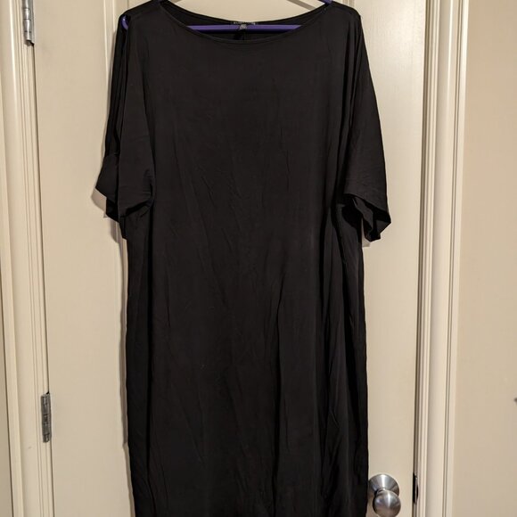 Eileen Fisher Black Dress XL - Picture 6 of 6